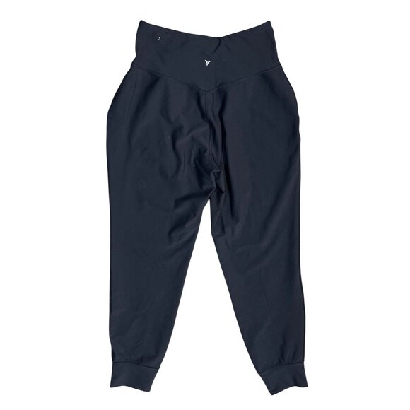 Old Navy Powersoft High -Rise Jogger Pants Women's Black Size M Medium - Picture 2 of 4